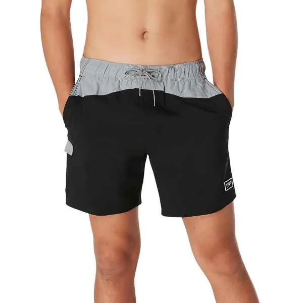 Men's Swim Shorts with Reflective Trim for Safety during Nighttime SwimmingSpeedo Marina Flex Volley 17" Anthracite Men's Swim Shorts with Reflective Trim for Safety during Nighttime SwimmingSpeedo Marina Flex Volley 17" Anthracite