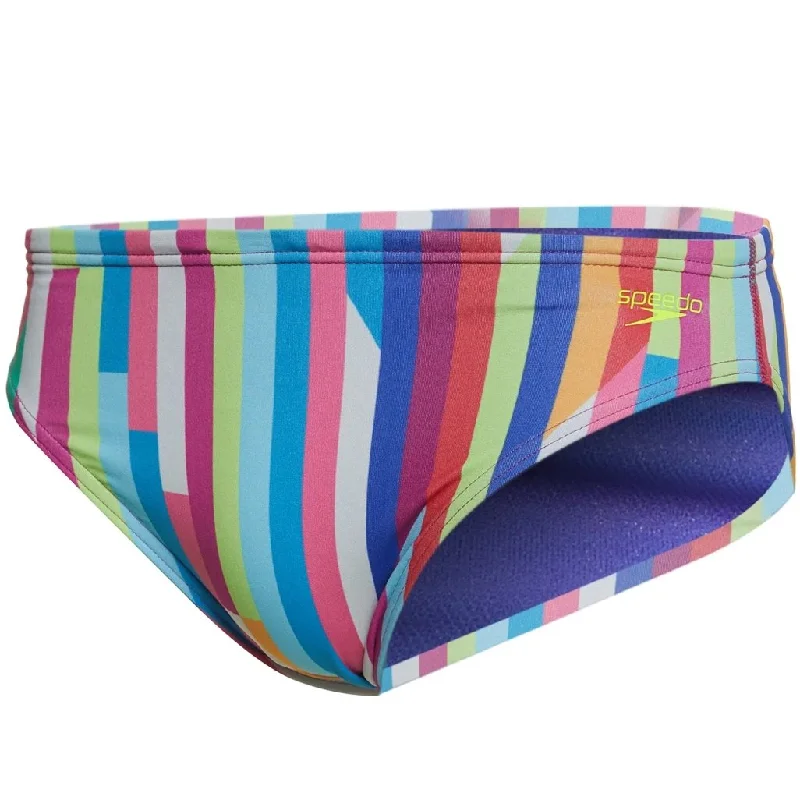 Men's Swim Shorts in Neon Colors for High - Visibility Water ActivitiesSpeedo Men's Rainbow Flash Brief Men's Swim Shorts in Neon Colors for High - Visibility Water ActivitiesSpeedo Men's Rainbow Flash Brief