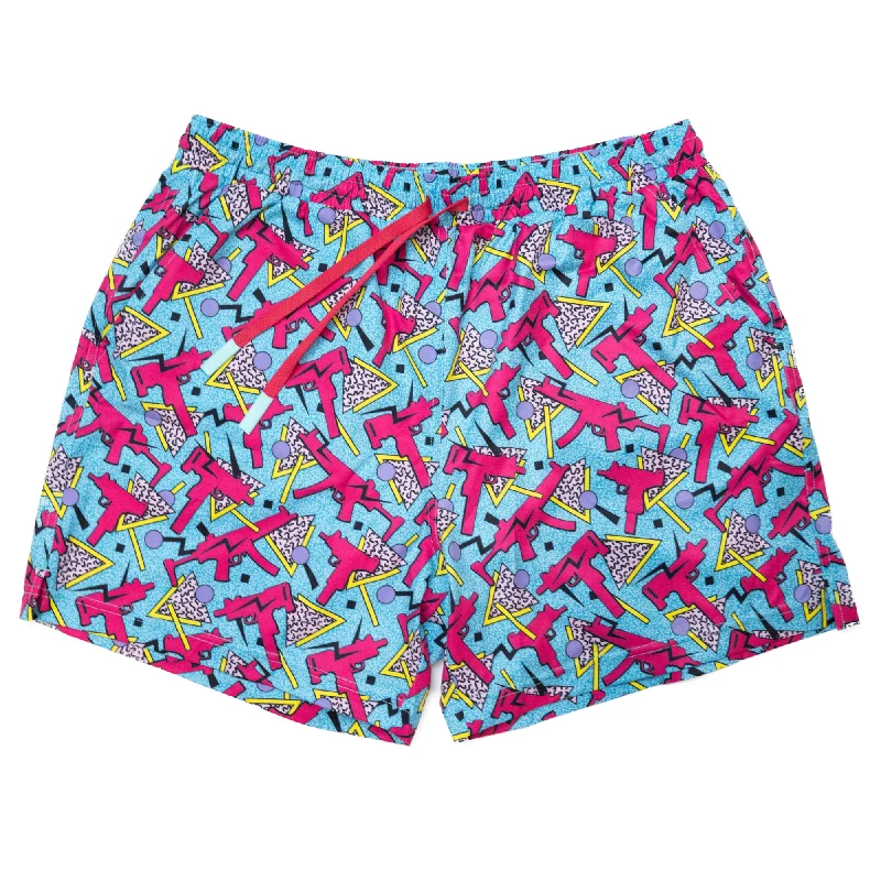 Men's Printed Floral Pattern Swim Shorts in Bright Colors for a Tropical Vacation LookSwim Trunks - Bayside Men's Printed Floral Pattern Swim Shorts in Bright Colors for a Tropical Vacation LookSwim Trunks - Bayside