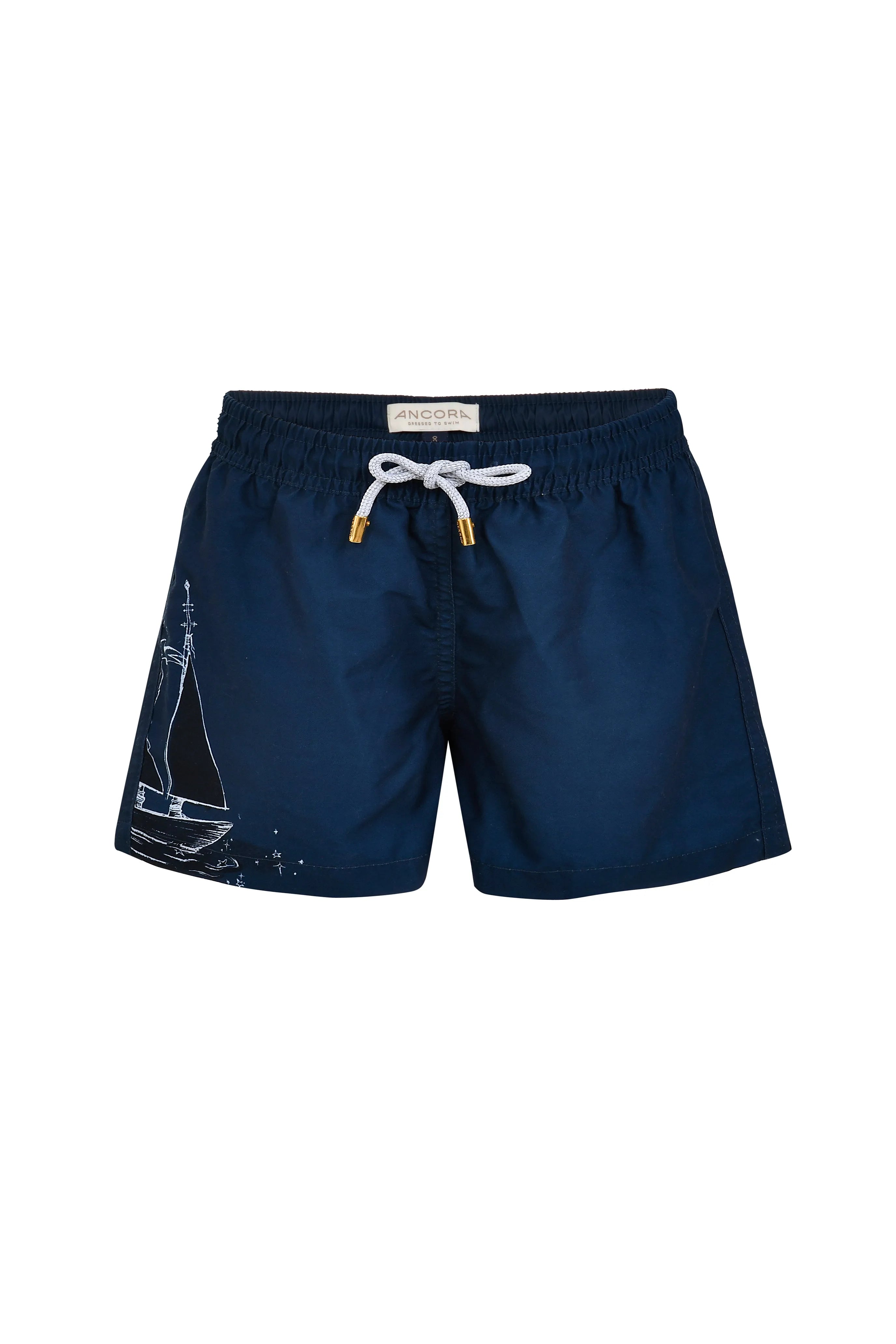 Men's UV - Resistant Swim Shorts with UPF 50+ Protection for Safe Sun ExposureThe Mini Sailing Up Trunk