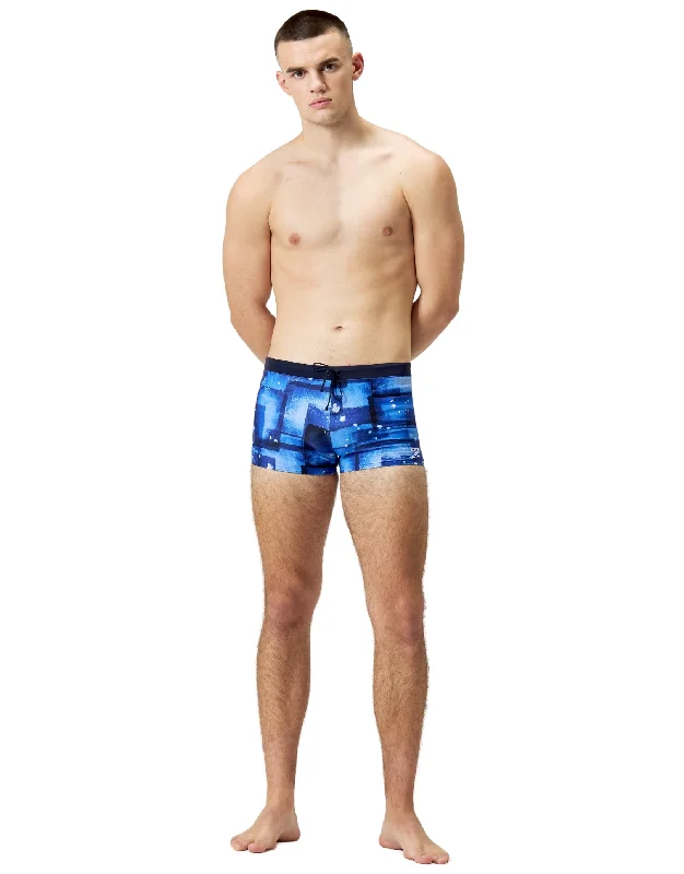 Men's Swim Shorts in Slim - Fit Design for a Modern and Sleek LookValmilton Allover Aquashort - Blue/Navy Men's Swim Shorts in Slim - Fit Design for a Modern and Sleek LookValmilton Allover Aquashort - Blue/Navy