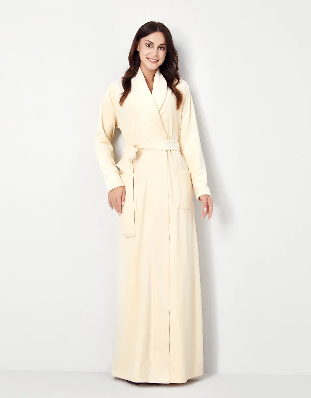 Men's robes with a mesh lining for breathabilityUltra Soft Plush Velour Belted Shawl Collar Wrap Robe Ivory Men's robes with a mesh lining for breathabilityUltra Soft Plush Velour Belted Shawl Collar Wrap Robe Ivory