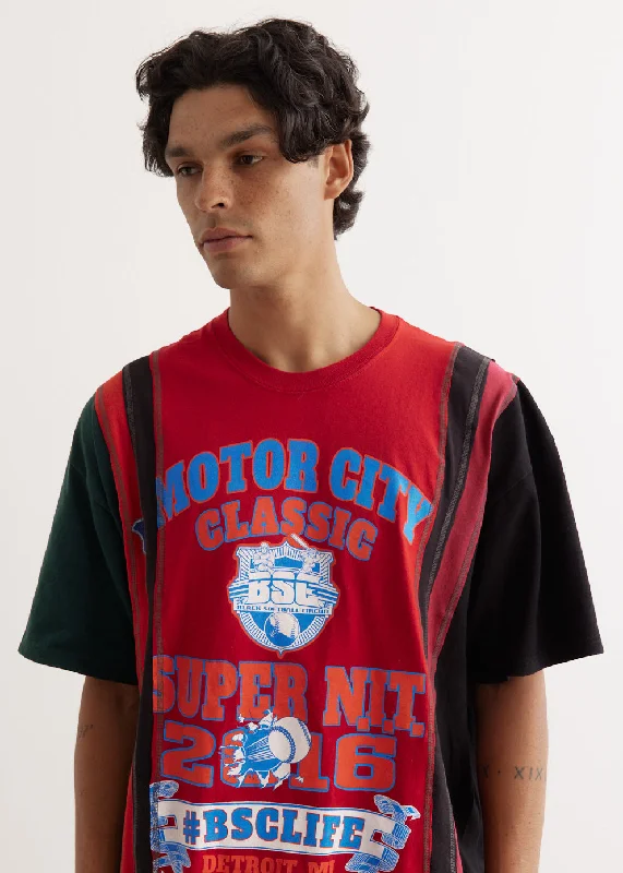 Men's distressed denim - look t - shirts with a rugged appeal7 Cuts Wide T-Shirt