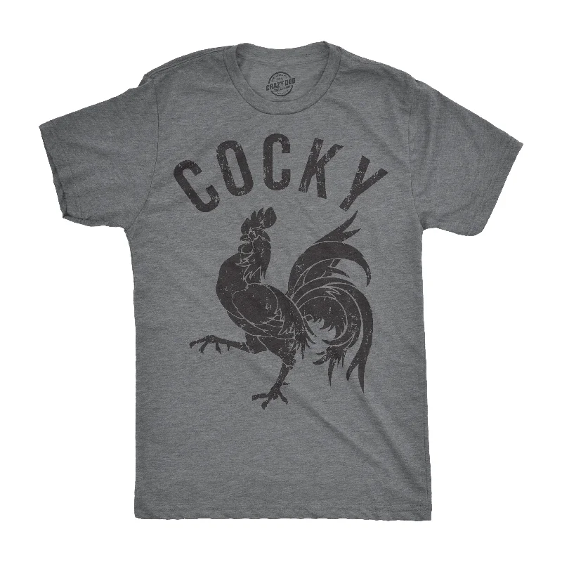 Men's mock - neck t - shirts with a modern and sleek styleCocky Men's T Shirt