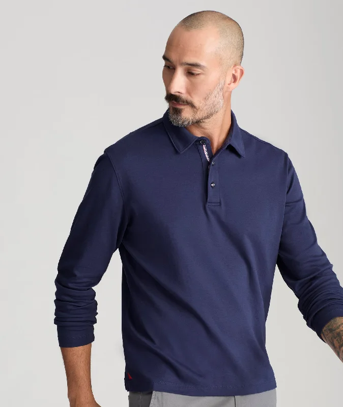 Men's Graphic - Printed Casual Shirts with Pop - Culture References for a Fun and Stylish LookMen's color - block polo shirts with a bold fashion statementWrinkle-Free Damaschino Long-Sleeve Polo Men's Graphic - Printed Casual Shirts with Pop - Culture References for a Fun and Stylish LookMen's color - block polo shirts with a bold fashion statementWrinkle-Free Damaschino Long-Sleeve Polo