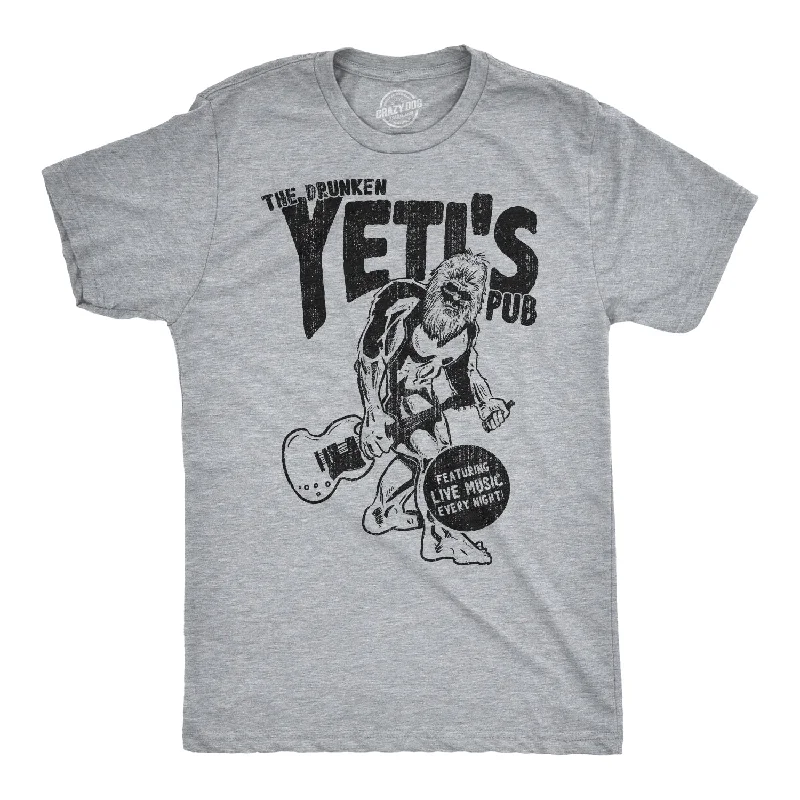 Men's v - neck muscle t - shirts for a body - building aestheticDrunken Yeti Pub Men's T Shirt Men's v - neck muscle t - shirts for a body - building aestheticDrunken Yeti Pub Men's T Shirt
