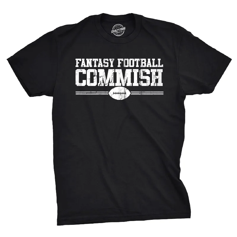 Men's short - sleeve linen t - shirts for summer beach outingsFantasy Football Commish Men's T Shirt Men's short - sleeve linen t - shirts for summer beach outingsFantasy Football Commish Men's T Shirt
