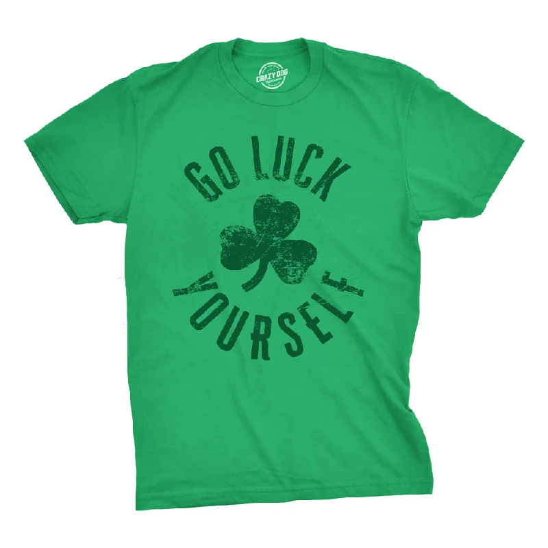 Men's v - neck muscle t - shirts for a body - building aestheticGo Luck Yourself Men's T Shirt Men's v - neck muscle t - shirts for a body - building aestheticGo Luck Yourself Men's T Shirt