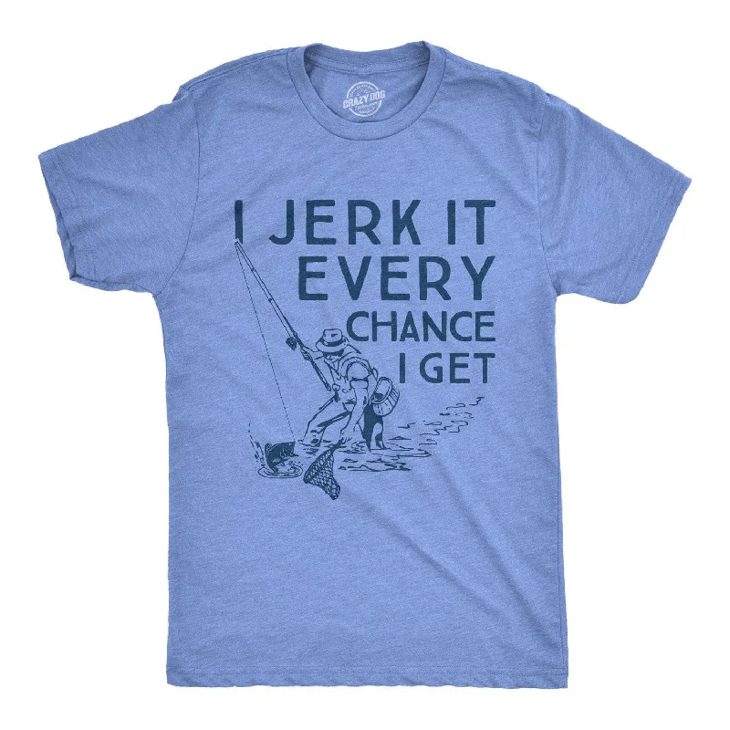 Men's printed Hawaiian t - shirts for tropical vacationsI Jerk It Every Chance I Get Men's T Shirt