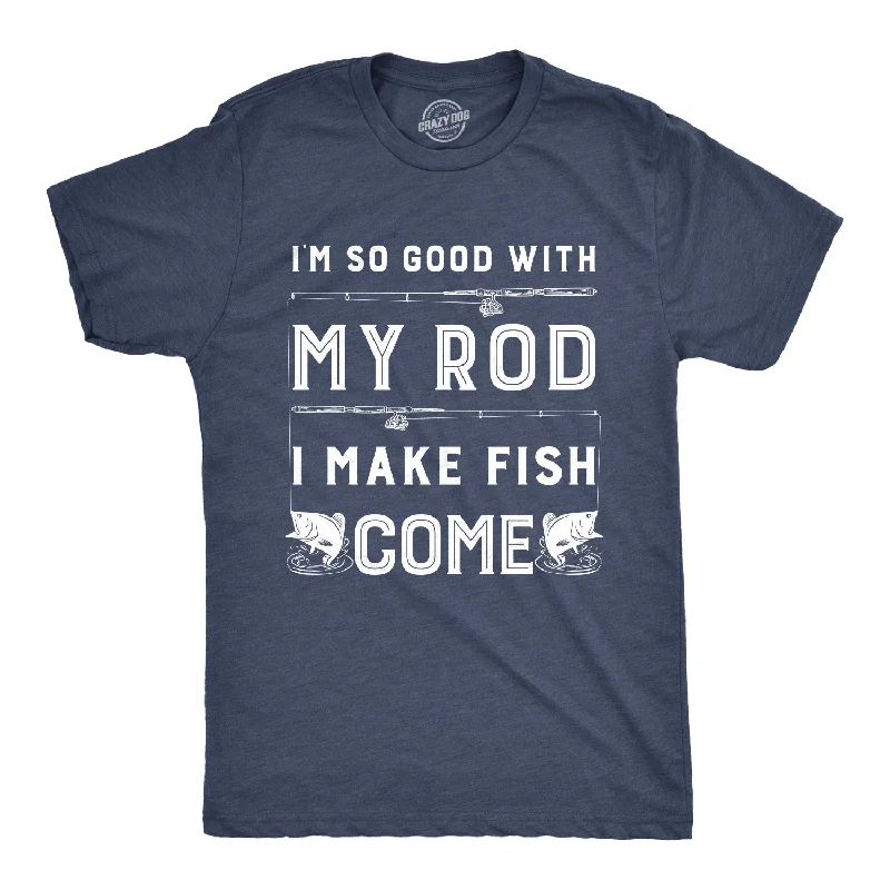 Men's long - sleeve henley t - shirts with button - down placketsI Make Fish Come Men's T Shirt Men's long - sleeve henley t - shirts with button - down placketsI Make Fish Come Men's T Shirt