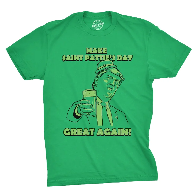 Men's moisture - wicking athletic t - shirts for intense workoutsMake St. Pattie's Day Great Again Men's T Shirt Men's moisture - wicking athletic t - shirts for intense workoutsMake St. Pattie's Day Great Again Men's T Shirt