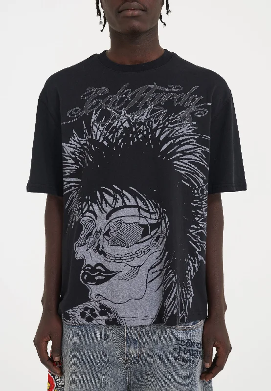 Men's eco - friendly recycled t - shirts for sustainable fashion choicesMens Pretty In Punk Relaxed Tshirt - Black Men's eco - friendly recycled t - shirts for sustainable fashion choicesMens Pretty In Punk Relaxed Tshirt - Black
