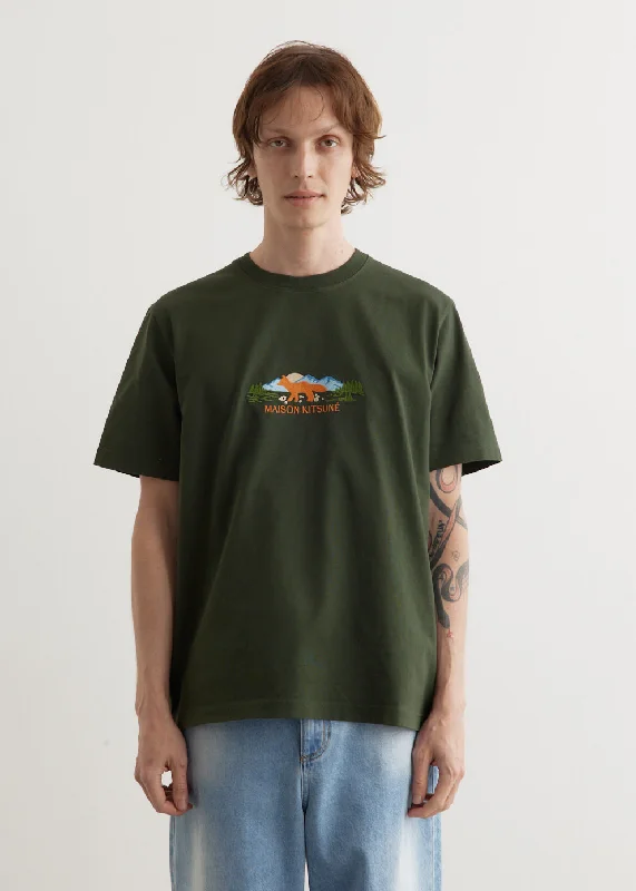 Men's distressed denim - look t - shirts with a rugged appealOutdoor Profile Fox Comfort T-Shirt Men's distressed denim - look t - shirts with a rugged appealOutdoor Profile Fox Comfort T-Shirt