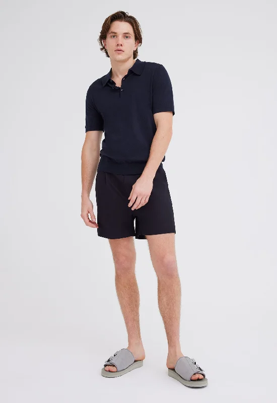 Men's Short - Sleeve Linen Casual Shirts in Light Khaki for a Breathable Summer OptionMen's ribbed cuffs and hem polo shirts for a textured lookPointier Knitted Cotton Polo - Darkest Navy Men's Short - Sleeve Linen Casual Shirts in Light Khaki for a Breathable Summer OptionMen's ribbed cuffs and hem polo shirts for a textured lookPointier Knitted Cotton Polo - Darkest Navy