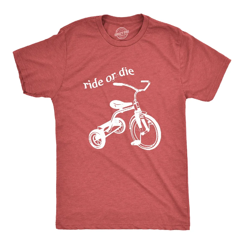 Men's organic cotton crew - neck t - shirts for everyday comfortRide Or Die Tricycle Men's T Shirt Men's organic cotton crew - neck t - shirts for everyday comfortRide Or Die Tricycle Men's T Shirt