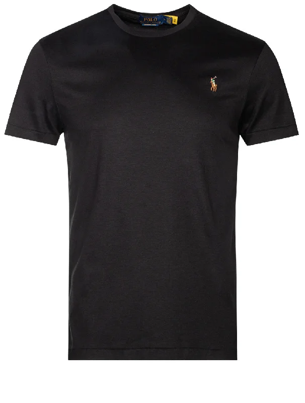Men's Graphic - Printed Casual Shirts with Pop - Culture References for a Fun and Stylish LookMen's color - block polo shirts with a bold fashion statementPima Polo T-Shirt Black Men's Graphic - Printed Casual Shirts with Pop - Culture References for a Fun and Stylish LookMen's color - block polo shirts with a bold fashion statementPima Polo T-Shirt Black