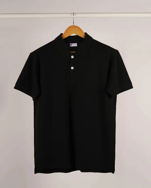Men's Distressed Denim Casual Shirts with Frayed Edges for a Trendy and Rugged LookMen's breathable cotton blend polo shirts for summer outingsSupreme Polo: Black Men's Distressed Denim Casual Shirts with Frayed Edges for a Trendy and Rugged LookMen's breathable cotton blend polo shirts for summer outingsSupreme Polo: Black