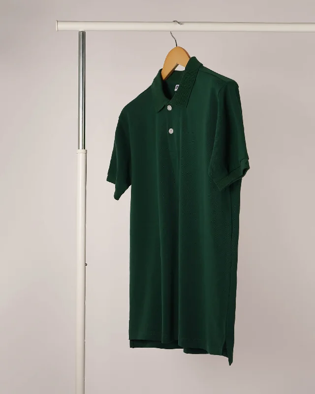 Men's Sustainable Recycled Material Casual Shirts for Eco - Conscious ConsumersMen's high - collar polo shirts with a modern twistSupreme Polo: Forest Green Men's Sustainable Recycled Material Casual Shirts for Eco - Conscious ConsumersMen's high - collar polo shirts with a modern twistSupreme Polo: Forest Green