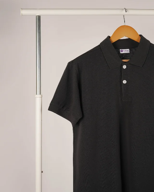 Men's Organic Cotton Casual Shirts with a Soft Handfeel for Everyday ComfortMen's two - tone stripe polo shirts with a preppy styleSupreme Polo: Steel Grey Men's Organic Cotton Casual Shirts with a Soft Handfeel for Everyday ComfortMen's two - tone stripe polo shirts with a preppy styleSupreme Polo: Steel Grey