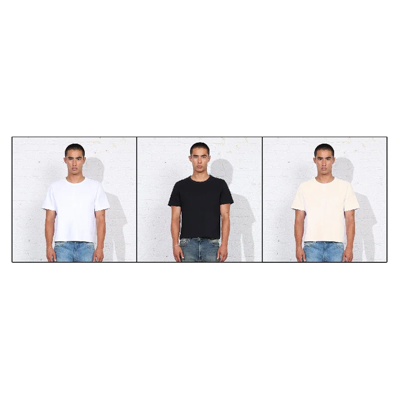 Men's long - sleeve henley t - shirts with button - down plackets3-Pack | Larchmont Super-Crop Tee | Heavyweight Men's long - sleeve henley t - shirts with button - down plackets3-Pack | Larchmont Super-Crop Tee | Heavyweight