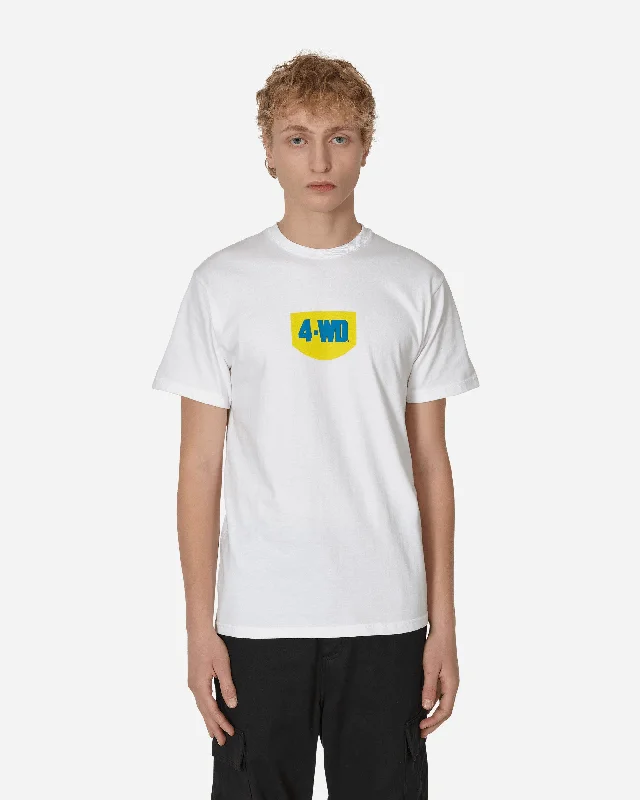 Men's distressed denim - look t - shirts with a rugged appeal4-WD Company T-Shirt White Men's distressed denim - look t - shirts with a rugged appeal4-WD Company T-Shirt White