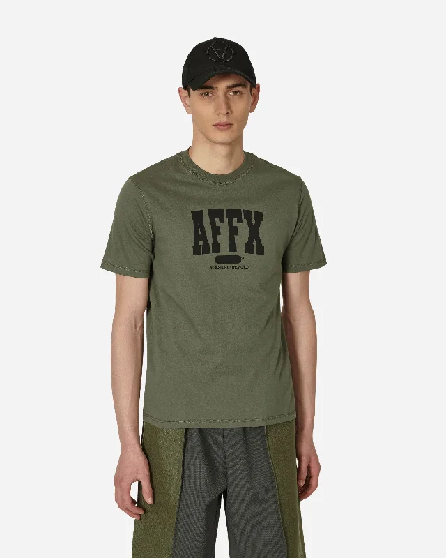 Men's thermal t - shirts with a high - neck design for cold weatherVarsity T-Shirt Green Men's thermal t - shirts with a high - neck design for cold weatherVarsity T-Shirt Green