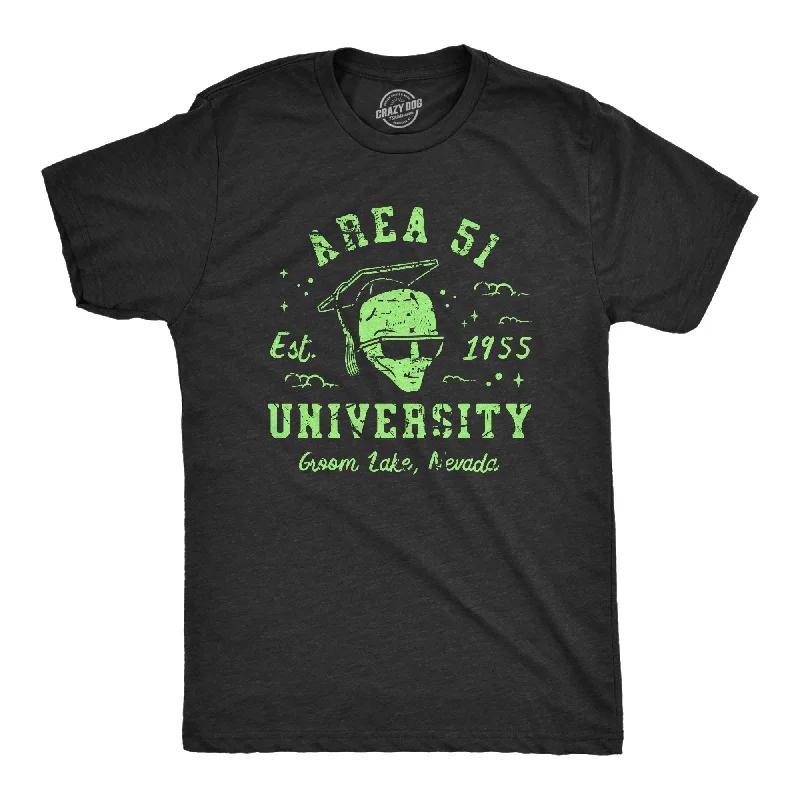 Men's tie - dye t - shirts with a bohemian styleArea 51 University Men's T Shirt