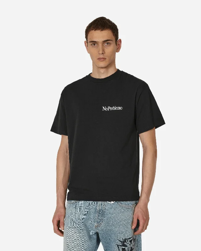 Men's printed Hawaiian t - shirts for tropical vacationsMini Problemo T-Shirt Black