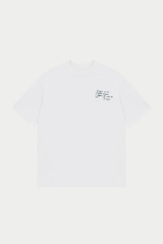 Men's thermal t - shirts with a high - neck design for cold weatherDISPLAY USE ONLY RELAXED T-SHIRT - OFF WHITE Men's thermal t - shirts with a high - neck design for cold weatherDISPLAY USE ONLY RELAXED T-SHIRT - OFF WHITE