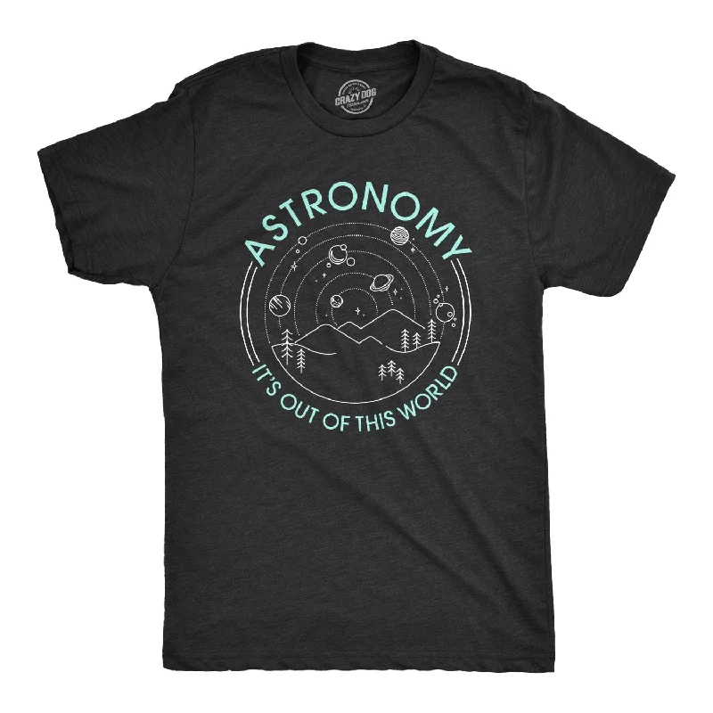 Men's long - sleeve henley t - shirts with button - down placketsAstronomy It's Out Of This World Men's T Shirt Men's long - sleeve henley t - shirts with button - down placketsAstronomy It's Out Of This World Men's T Shirt