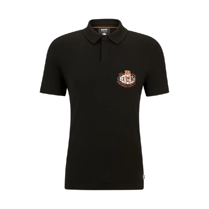 Men's tie - dye t - shirts with a bohemian styleBOSS x NFL cotton-piqu polo shirt with collaborative branding Men's tie - dye t - shirts with a bohemian styleBOSS x NFL cotton-piqu polo shirt with collaborative branding