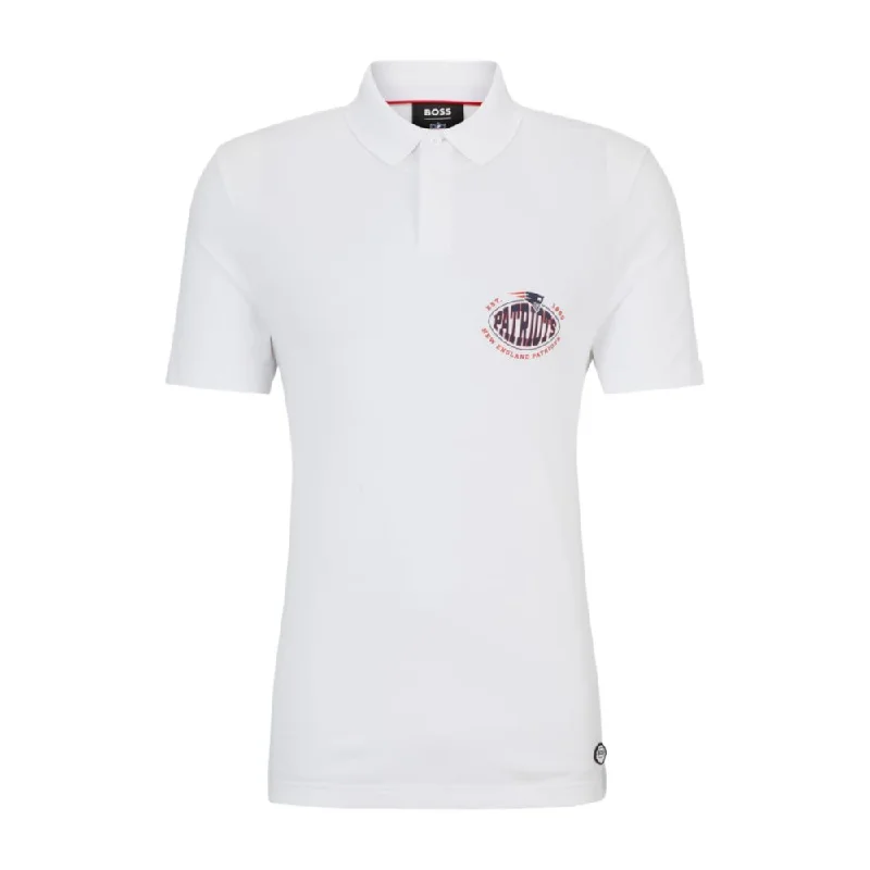 Men's v - neck muscle t - shirts for a body - building aestheticBOSS x NFL cotton-piqu polo shirt with collaborative branding Men's v - neck muscle t - shirts for a body - building aestheticBOSS x NFL cotton-piqu polo shirt with collaborative branding