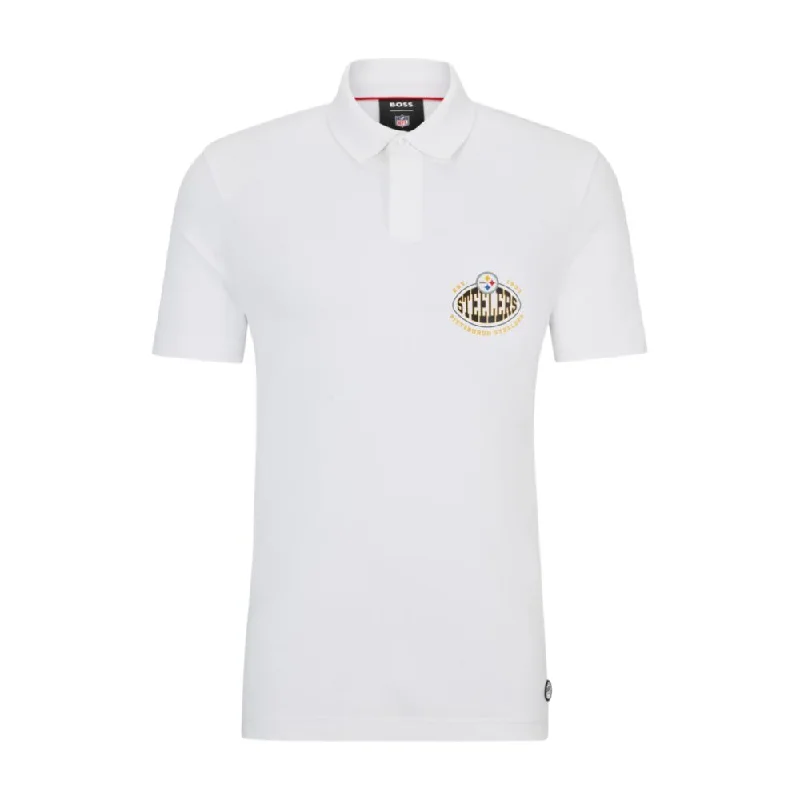 Men's plus - size pocket t - shirts with a classic lookBOSS x NFL cotton-piqu polo shirt with collaborative branding Men's plus - size pocket t - shirts with a classic lookBOSS x NFL cotton-piqu polo shirt with collaborative branding