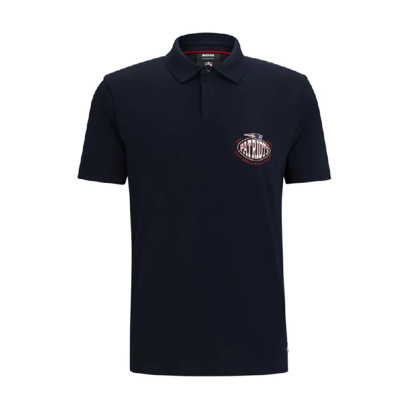 Men's v - neck muscle t - shirts for a body - building aestheticBOSS x NFL cotton-piqu polo shirt with collaborative branding Men's v - neck muscle t - shirts for a body - building aestheticBOSS x NFL cotton-piqu polo shirt with collaborative branding
