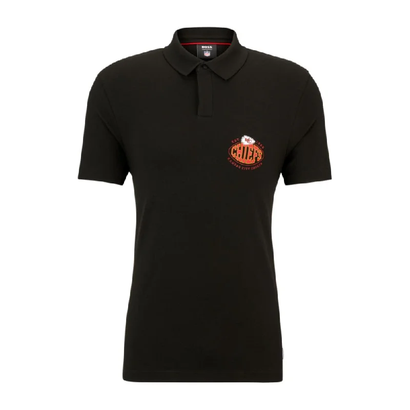 Men's long - sleeve henley t - shirts with button - down placketsBOSS x NFL cotton-piqu polo shirt with collaborative branding Men's long - sleeve henley t - shirts with button - down placketsBOSS x NFL cotton-piqu polo shirt with collaborative branding