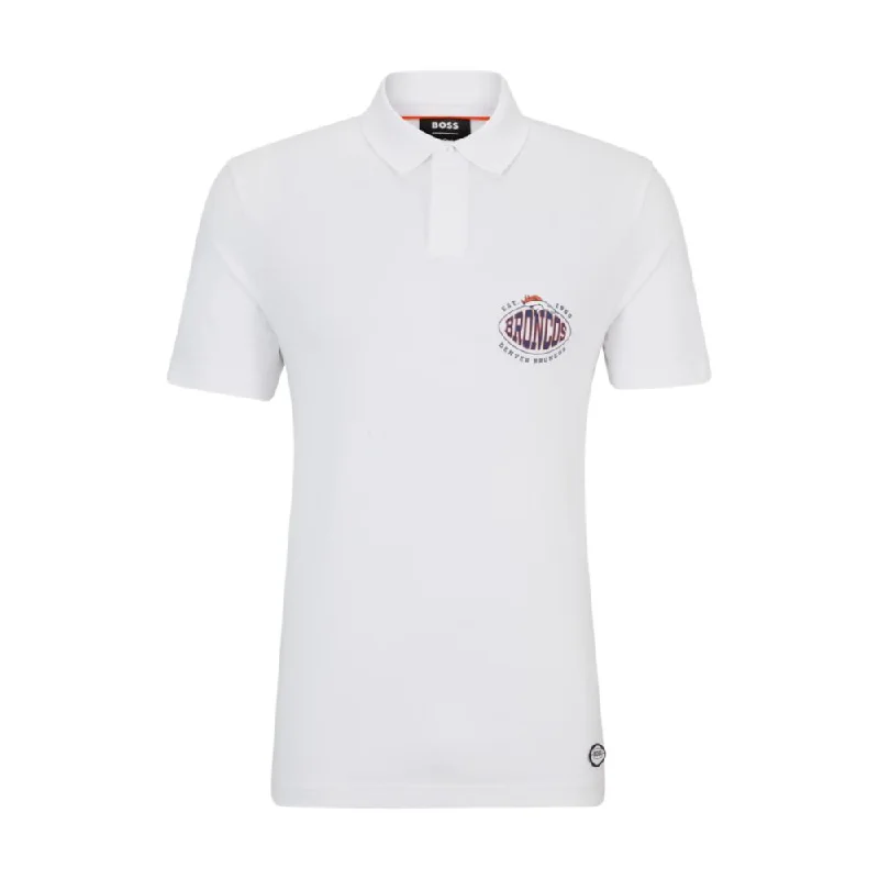 Men's thermal t - shirts with a high - neck design for cold weatherBOSS x NFL cotton-piqu polo shirt with collaborative branding Men's thermal t - shirts with a high - neck design for cold weatherBOSS x NFL cotton-piqu polo shirt with collaborative branding