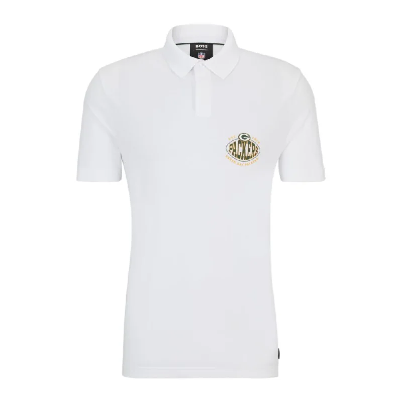 Men's organic cotton crew - neck t - shirts for everyday comfortBOSS x NFL cotton-piqu polo shirt with collaborative branding Men's organic cotton crew - neck t - shirts for everyday comfortBOSS x NFL cotton-piqu polo shirt with collaborative branding