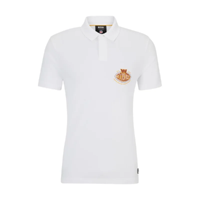 Men's thermal t - shirts with a high - neck design for cold weatherBOSS x NFL cotton-piqu polo shirt with collaborative branding Men's thermal t - shirts with a high - neck design for cold weatherBOSS x NFL cotton-piqu polo shirt with collaborative branding