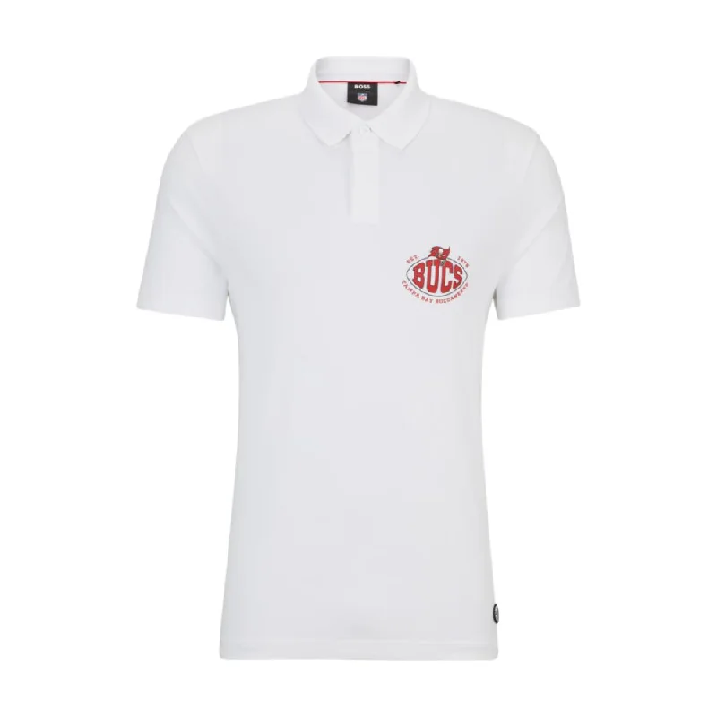 Men's ribbed t - shirts with a textured finish for added styleBOSS x NFL cotton-piqu polo shirt with collaborative branding Men's ribbed t - shirts with a textured finish for added styleBOSS x NFL cotton-piqu polo shirt with collaborative branding