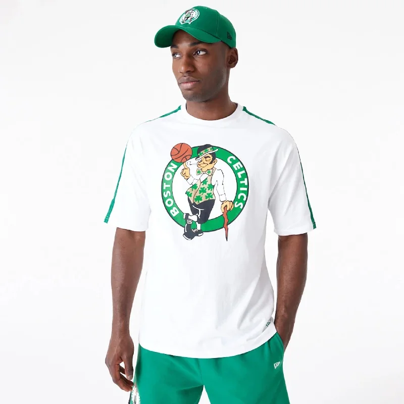Men's organic cotton crew - neck t - shirts for everyday comfortBoston Celtics NBA Colour Block White Oversized T-Shirt Men's organic cotton crew - neck t - shirts for everyday comfortBoston Celtics NBA Colour Block White Oversized T-Shirt