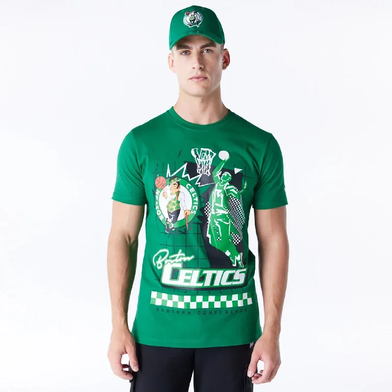 Men's ribbed t - shirts with a textured finish for added styleBoston Celtics NBA Rally Drive Green T-Shirt Men's ribbed t - shirts with a textured finish for added styleBoston Celtics NBA Rally Drive Green T-Shirt