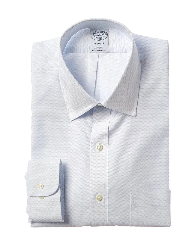 Men's smart - casual checkered t - shirts for semi - formal occasionsBrooks Brothers Regular Dress Shirt Men's smart - casual checkered t - shirts for semi - formal occasionsBrooks Brothers Regular Dress Shirt