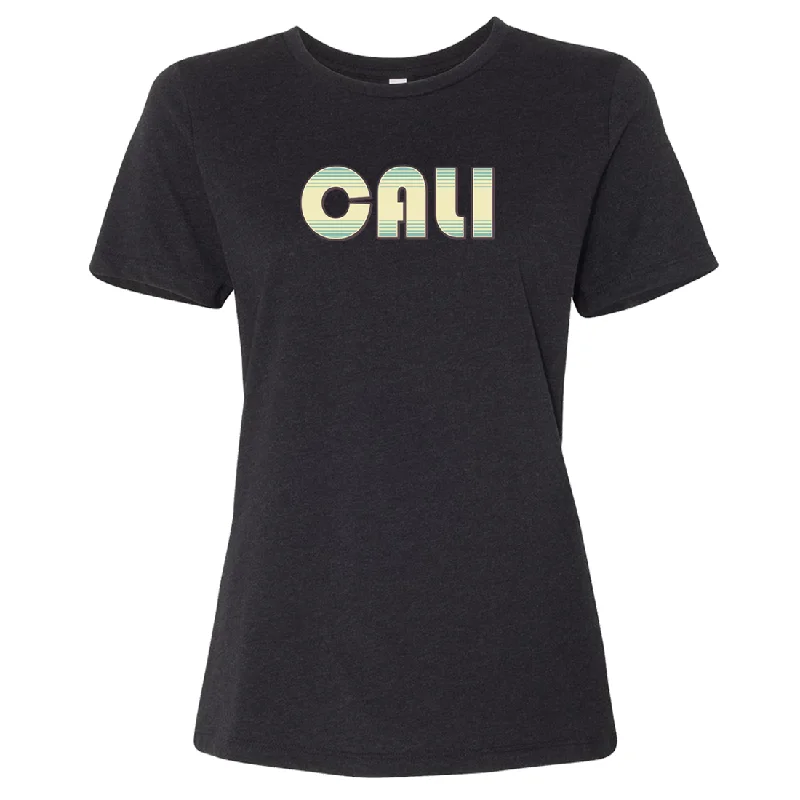 Men's long - sleeve henley t - shirts with button - down placketsCali 70's Stripe Women's Relaxed Jersey Tee Men's long - sleeve henley t - shirts with button - down placketsCali 70's Stripe Women's Relaxed Jersey Tee