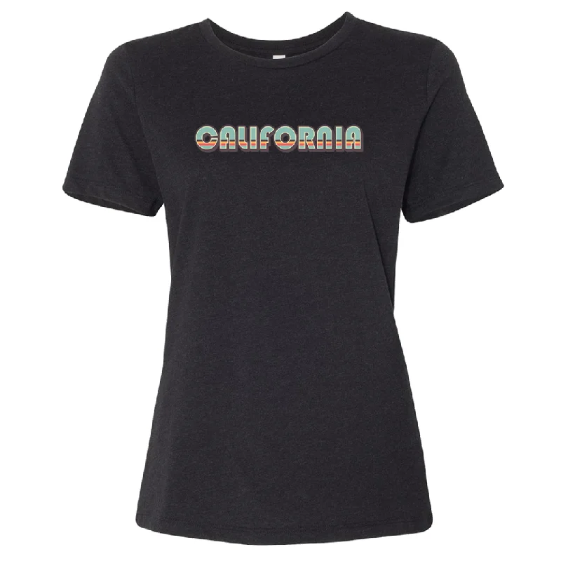 Men's UV - protection t - shirts for outdoor activities in the sunCalifornia 70's Stripes Women's Relaxed Jersey Tee Men's UV - protection t - shirts for outdoor activities in the sunCalifornia 70's Stripes Women's Relaxed Jersey Tee