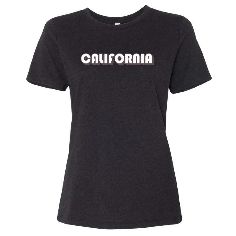 Men's smart - casual checkered t - shirts for semi - formal occasionsCalifornia 70's White Logo Women's Relaxed Jersey Tee Men's smart - casual checkered t - shirts for semi - formal occasionsCalifornia 70's White Logo Women's Relaxed Jersey Tee