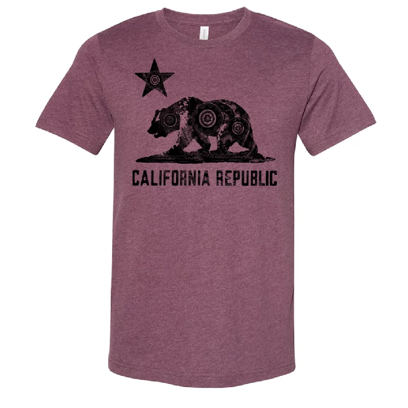 Men's moisture - wicking athletic t - shirts for intense workoutsCalifornia Chumash Mandala Black Print Asst Colors Sueded Tee Men's moisture - wicking athletic t - shirts for intense workoutsCalifornia Chumash Mandala Black Print Asst Colors Sueded Tee