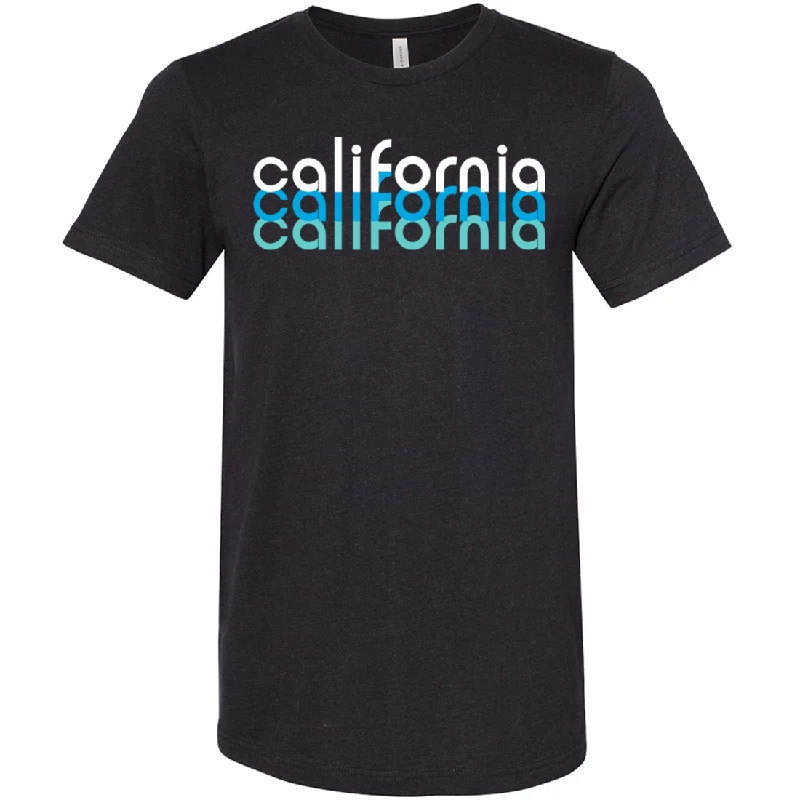 Men's eco - friendly recycled t - shirts for sustainable fashion choicesCalifornia Cool Stacked Asst Colors Sueded Tee Men's eco - friendly recycled t - shirts for sustainable fashion choicesCalifornia Cool Stacked Asst Colors Sueded Tee