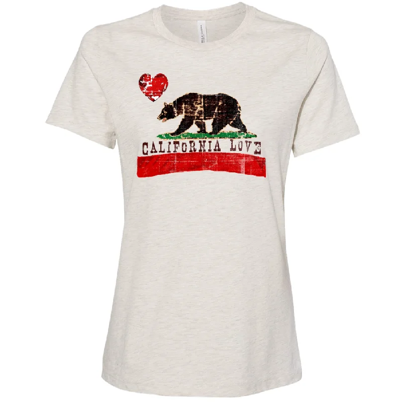 Men's smart - casual checkered t - shirts for semi - formal occasionsCalifornia Love Distressed Women's Relaxed Jersey Tee Men's smart - casual checkered t - shirts for semi - formal occasionsCalifornia Love Distressed Women's Relaxed Jersey Tee