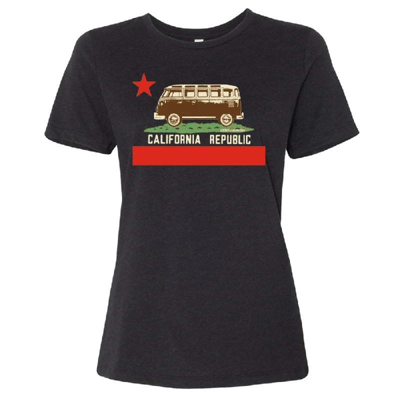 Men's moisture - wicking athletic t - shirts for intense workoutsCalifornia Republic Vintage Van Women's Relaxed Jersey Tee Men's moisture - wicking athletic t - shirts for intense workoutsCalifornia Republic Vintage Van Women's Relaxed Jersey Tee