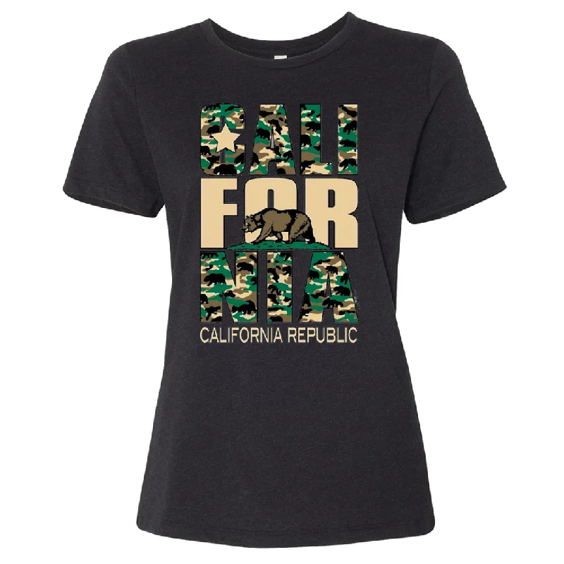 Men's slim - fit graphic t - shirts with vintage rock band printsCalifornia State Flag Camo Women's Relaxed Jersey Tee Men's slim - fit graphic t - shirts with vintage rock band printsCalifornia State Flag Camo Women's Relaxed Jersey Tee